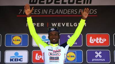 Christophe Laporte - Eritrean rider Biniam Girmay becomes first sub-Saharan winner of cycling classic Gent-Wevelgem - abc.net.au - Eritrea