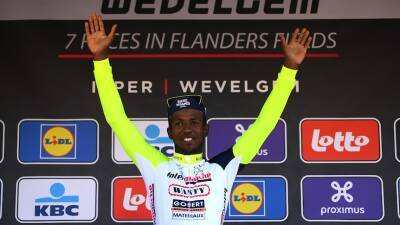 Eritrean rider Biniam Girmay becomes first sub-Saharan winner of cycling classic Gent-Wevelgem