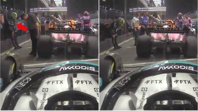 Lewis Hamilton captured looking demoralised after Saudi GP performance