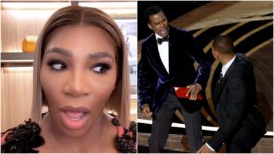Serena Williams - Will Smith - Venus Williams - Richard - Will Smith slaps Chris Rock: Serena Williams appears to react to Oscars drama - givemesport.com - county Rock