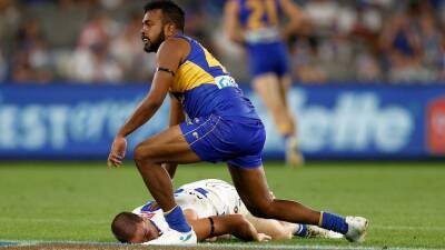 West Coast's Willie Rioli avoids AFL suspension for tackle on North Melbourne's Luke Davies-Uniacke, free to play in western derby