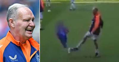 Paul Gascoigne slammed after tripping up young fan before Rangers legends game