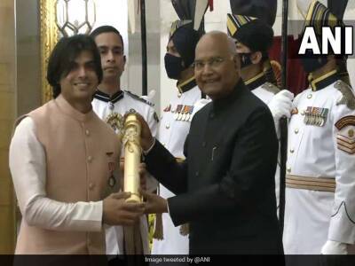 Neeraj Chopra - Watch: Olympic Champion Neeraj Chopra Receives Padma Shri - sports.ndtv.com -  Tokyo - India