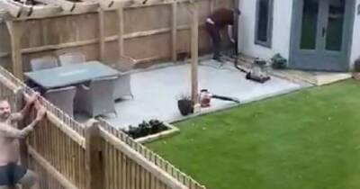 Dad goes viral after causing havoc in neighbour's garden in hilarious TikTok prank - manchestereveningnews.co.uk