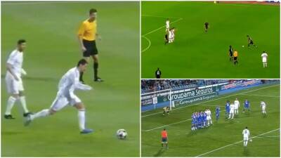 Cristiano Ronaldo: Video of his free-kick goals in first Real Madrid season