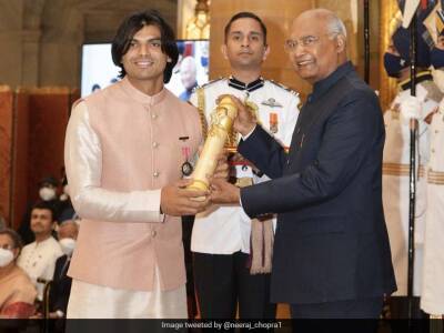 "Rongte Khade Ho Gaye The!": Neeraj Chopra Reacts To Receiving Padma Shri Award From President Ram Nath Kovind