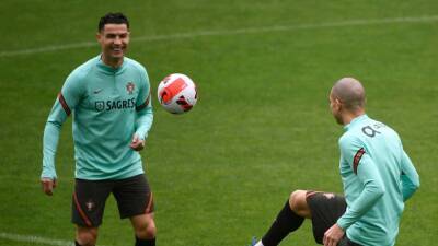 Cristiano Ronaldo - Ronaldo and big fish Portugal wary of being bitten by minnows North Macedonia - thenationalnews.com - Qatar - Serbia - Portugal - Italy - Macedonia -  Belgrade