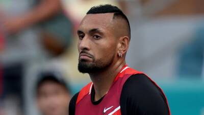 Nick Kyrgios suffers meltdown in defeat to Jannik Sinner at Miami Open and blasts umpire Carlos Bernardes