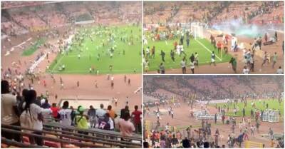 Thomas Partey - William Troost-Ekong - World Cup: Angry Nigeria fans storm pitch after Ghana defeat - givemesport.com - Qatar - Ghana - Nigeria -  Abuja