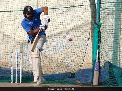 Rohit Sharma Sweats It Out In The Nets Ahead Of First Test As Captain. See Pics