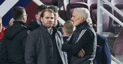 Jim Goodwin bites back at Hearts boss Robbie Neilson over furious Lewis Ferguson 'cheating' blast