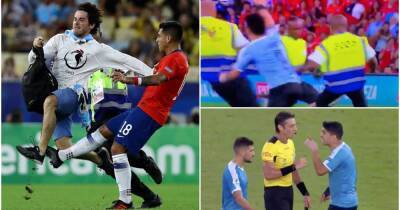 Luis Suarez: When he wanted Chile player sent off for tripping fan