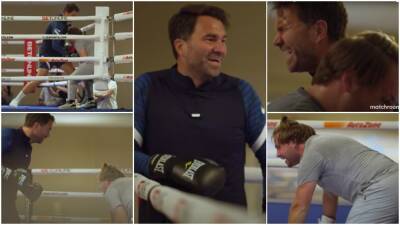 Eddie Hearn - Eddie Hearn sparring footage shows him dropping opponent - givemesport.com - county Smith