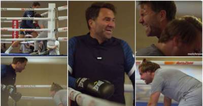 Eddie Hearn - Footage has been posted of Eddie Hearn sparring & he actually drops his opponent - msn.com - county Smith