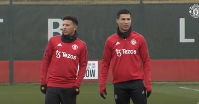 Ronaldo and Sancho chat, McTominay line-up hint — Three things spotted in Man United training