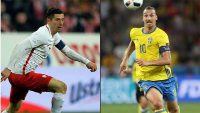 Lewandowski, Ibrahimovic seek World Cup place as Poland, Sweden clash