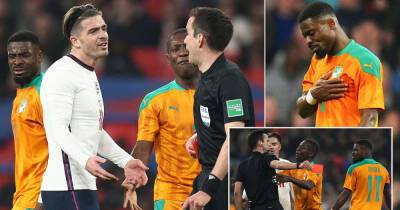 Jack Grealish - Gareth Southgate - Tyrone Mings - Serge Aurier - Pep Guardiola - Grealish reveals he urged officials NOT to send off Serge Aurier - msn.com - Manchester - Qatar - Ivory Coast
