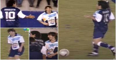 Incredible clip of Messi & Maradona combining to almost score amazing goal re-emerges