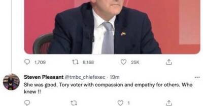 'Tory voter with compassion. Who knew!' Council's top boss apologises for BBC Question Time tweet - manchestereveningnews.co.uk - Manchester