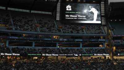 Shane Warne memorial service: family, fans and stars bid farewell to Australian great