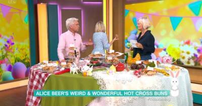 Holly Willoughby apologises as she's forced to dash off camera amid hot cross bun tasting on ITV This Morning