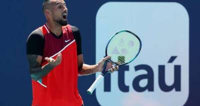 Nick Kyrgios 'back to work' after standing by Miami Open umpire outburst