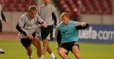 Paul Scholes on why he got away with putting Phil Neville "in the stands" in training