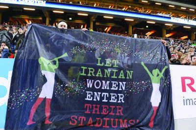 Red card! Outrage in Iran over ban on female football fans