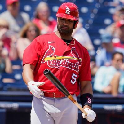 Albert Pujols makes spring training debut for St. Louis Cardinals with mind on wife's brain surgery