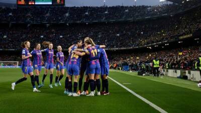 Record crowd sees Barcelona beat Real Madrid in Women's Champions League