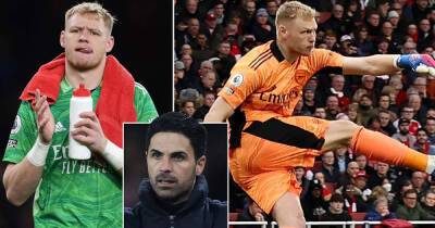 Mikel Arteta - Gareth Southgate - Alexandre Lacazette - London Colney - Aaron Ramsdale - Bernd Leno - Takehiro Tomiyasu - Ramsdale rated as just 50:50 to make Arsenal's visit to Crystal Palace - msn.com - Switzerland - Ivory Coast