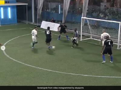 Watch: Jay-Jay Okocha's Backheel Goal In Exhibition Five-A-Side Match