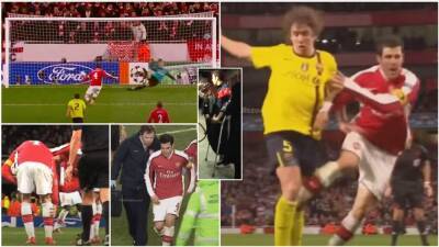 Theo Walcott - Carles Puyol - Cesc Fabregas - Cesc Fabregas: When Arsenal icon scored vs Barcelona with broken leg in 2010 - givemesport.com