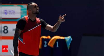 Nick Kyrgios - Rafa Nadal - Carlos Bernardes - Kyrgios fined $35,000 for Miami Open violations - timesofindia.indiatimes.com - Italy - Australia - India