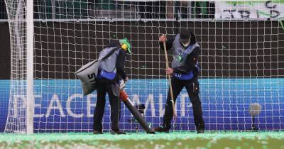 Arsenal clash with Wolfsburg delayed due to confetti with 'hoover' deployed to clean up before WUCL match - msn.com - Germany