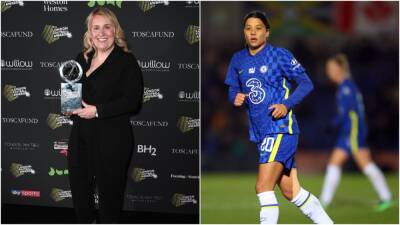 Vivianne Miedema - Emma Hayes - Sam Kerr - Fran Kirby - Chelsea: Sam Kerr and Emma Hayes both honoured at London Football Awards - givemesport.com - Australia - London