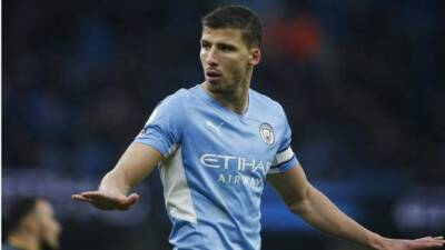 Ruben Dias: Manchester City defender out for 'four to six weeks' because of hamstring injury