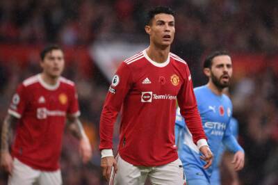 Cristiano Ronaldo - Ralf Rangnick - Pep Guardiola - Oli Scarff - Man City host Man United in classic EPL rivalry - guardian.ng - Manchester -  Man