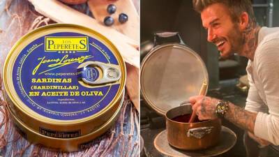 Las sardinas favoritas de David Beckham son gallegas y cuestan menos de 10 euros