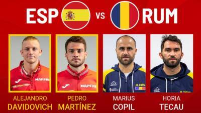España - Rumania de Copa Davis, en directo: Davidovich/Martinez - Copil/Tecau, en vivo
