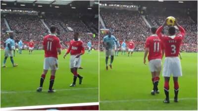 Man Utd: Patrice Evra’s cheeky throw-in vs Man City in 2011 remembered