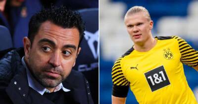 Barcelona boss Xavi responds to rumours he met with Borussia Dortmund's Erling Haaland