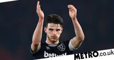 West Ham star Declan Rice absent from Liverpool clash due to illness