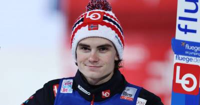 Home joy for Olympic champ Marius Lindvik on the Holmenkollen