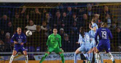 Soccer-Weir double helps Man City beat Chelsea to lift Women's League Cup
