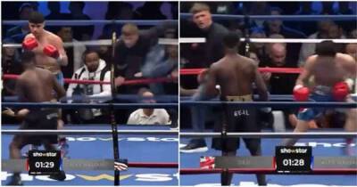 Shocking scenes as fan storms the ring in the middle of Deji vs Alex Wassabi fight