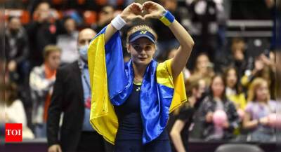 Ukraine's Yastremska in Lyon final, a week after escaping Russian bombs