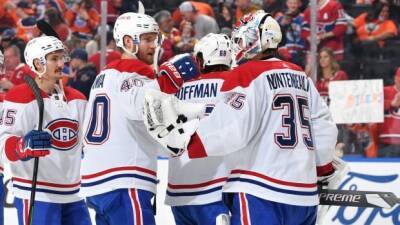 Nick Suzuki - Artturi Lehkonen - Leon Draisaitl - Evander Kane - Cole Caufield - Suzuki, Montembeault lead Canadiens past Oilers for 7th win in 8 games - cbc.ca - county Kane