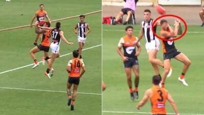 Collingwood’s Brayden Maynard in hot water after high contact rocks Giants forward