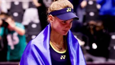 Ukrainian tennis player Dayana Yastremska says 'spirit strong' after reaching Lyon final